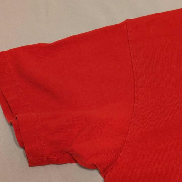 Cheetah Zabaleen Shirt Mens Medium 100% Cotton Red Tee Pullover Top - Picture 5 of 8